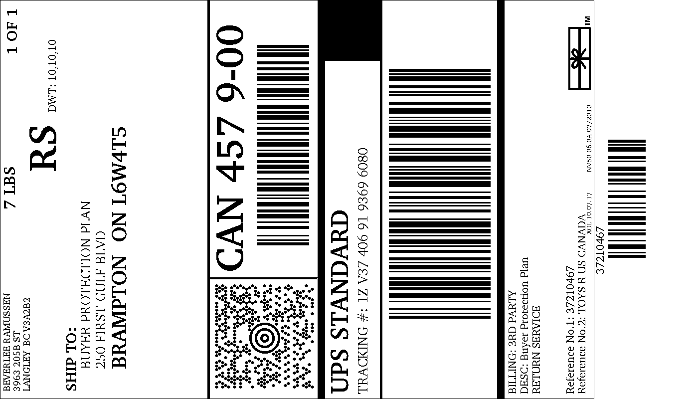 Collections Etc Printable Return Label