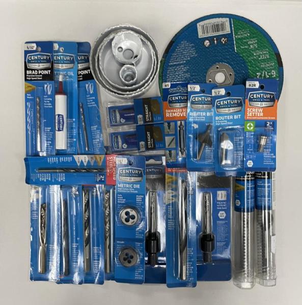 Assorted Century Drill & Tool Power Tool Accessories - 164 Pcs