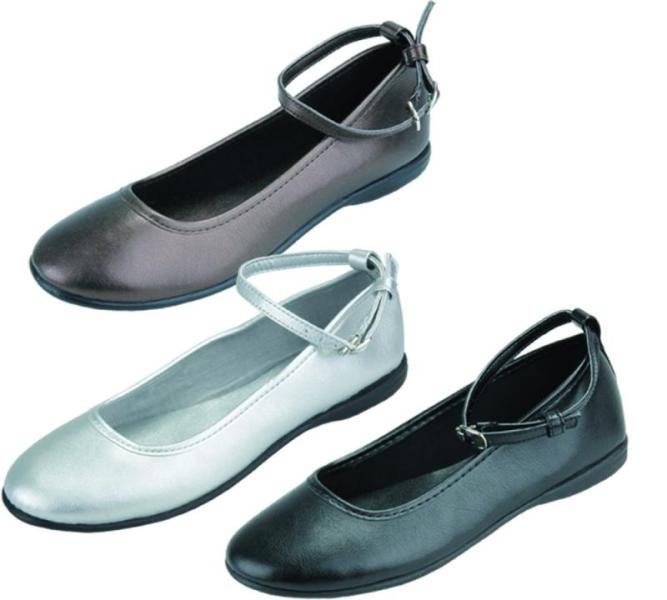 Ladies' Ballet Style Flats with Ankle Straps