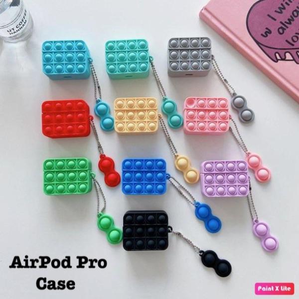 New 100pc -AirPods Pro Cases Push it Bubble Silicone Cases