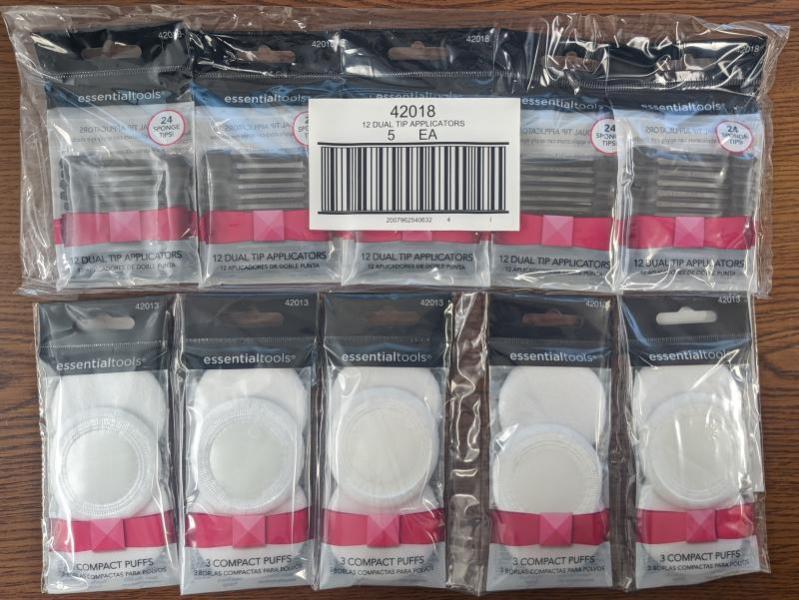 1,380PKS EssentialTools CompactPuffs & Dual Tip Applicators 6800+ MSRP