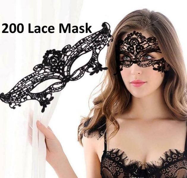 200 Sexy Lace Mask Black Eye Mask Masquerade Party Ball Women