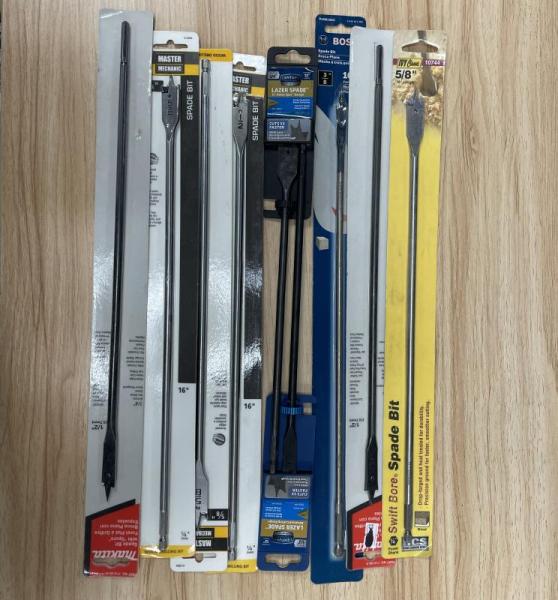 Assorted Long Spade Bits - Ivy Classic, Alfa Tools, and More - 59 Pcs