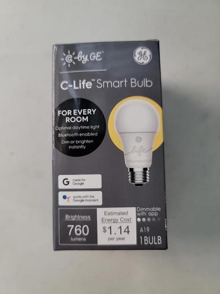 100 GE C-Life Soft White Smart Bulb LED A19 + App Controlled Dim