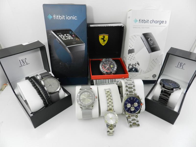 Watch Designer Lot- G shock, Guess, Ferrari,Fitbit,Betsey johnson.....