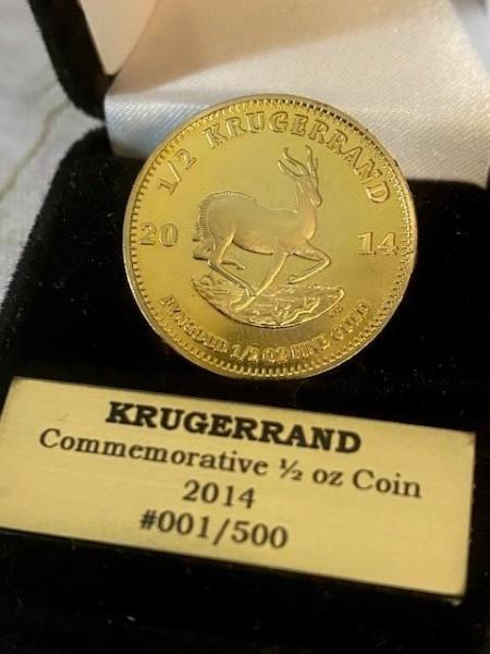 VERY RARE 1/2oz KRUGERRAND COMMEMORATIVE COIN LTD ED 1967