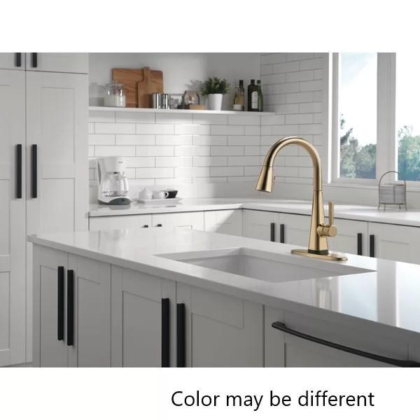 Home Decor - Lenta Kitchen Sink Faucet, Bozovich Pedestal End Table, Laura Ashley Quilt - MSRP $3,347
