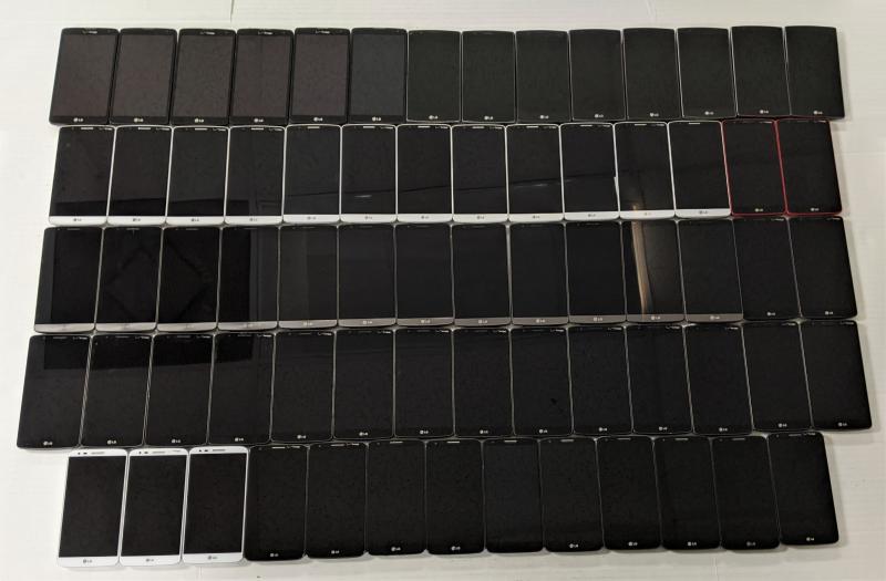 LG G4, G Flex, & More, Mixed Carriers, 68 Units, Refurb, MSRP $38,610