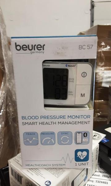Health & Beauty - Beurer Blood Pressure Monitors, Bluetooth Wrist Blood Pressure Monitors, Mucinex, Vicks -MSRP $11,786