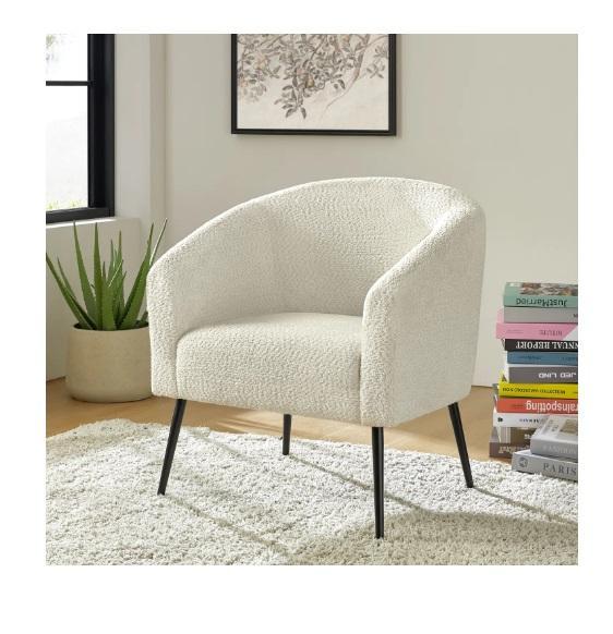 Furniture - Humphreys 70.5" Pillow Top Arm Sleeper, Cadie Boucle Armchair, Ratzlaff 24" Counter Stool - MSRP $4,348