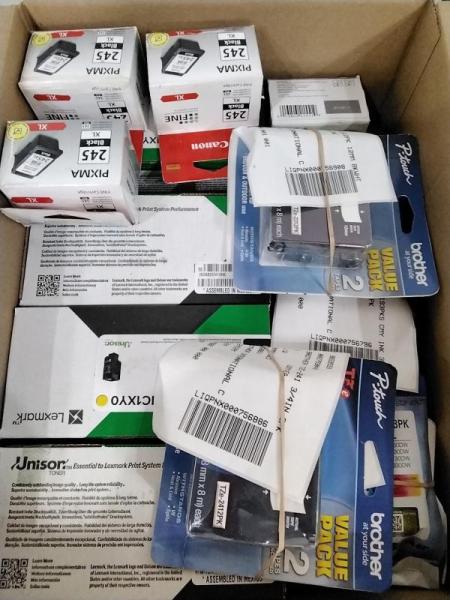 Ink Cartridges & Toners - Lexmark, Brother, Canon - MSRP $3,753