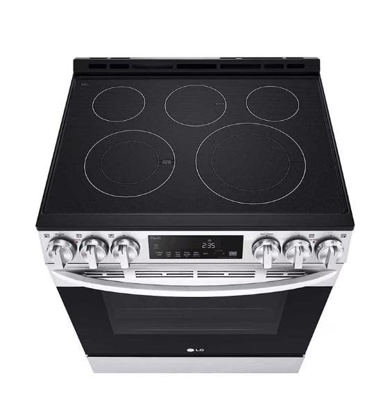 LG Electronics 6.3cu.ft. Smart Wi-Fi Fan Convection Electric Slide-in Range, LSEL6333F - MSRP $1,494
