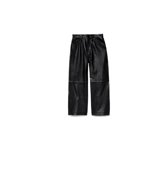 Apparel - Frame High Waist Crop Leather Wide Leg Pants, Le Crop Mini Boot Trousers, Palazzo - Original MSRP $5,324.83