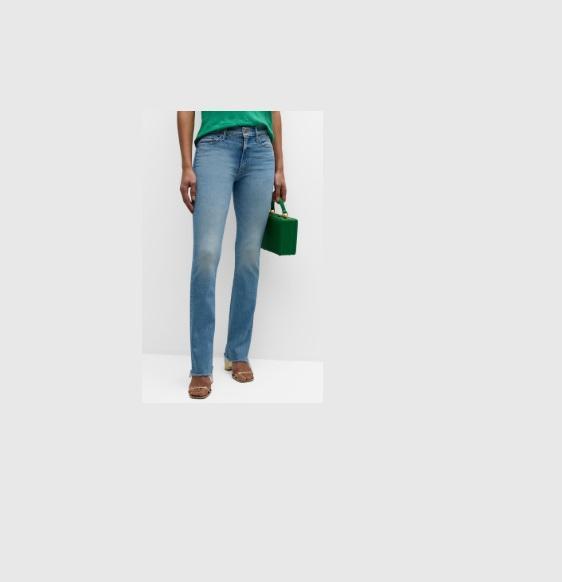 Apparel - Mother the Insider Sneak Fray High Rise Straight Jeans, Free People, Cole Haan - Original MSRP $918