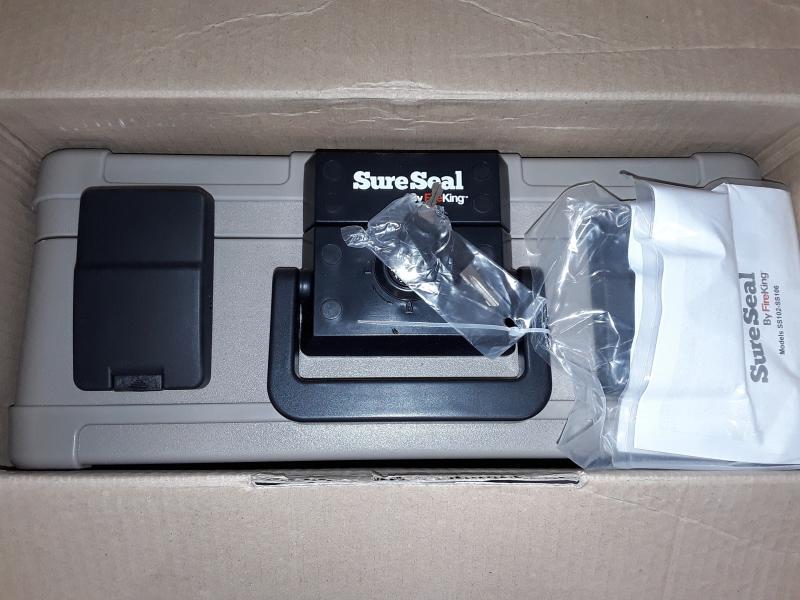 FireKing SureSeal 1/2 Hour Fireproof and Waterproof Safe Box with Key Lock - MSRP $155