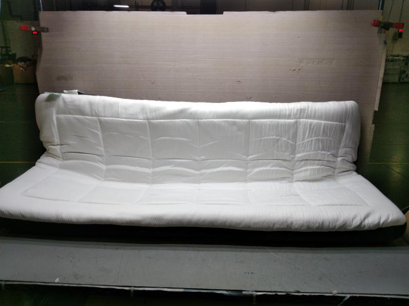 CertiPUR-US Mattress Topper and Cover, Twin, White with Black Trim - MSRP $86