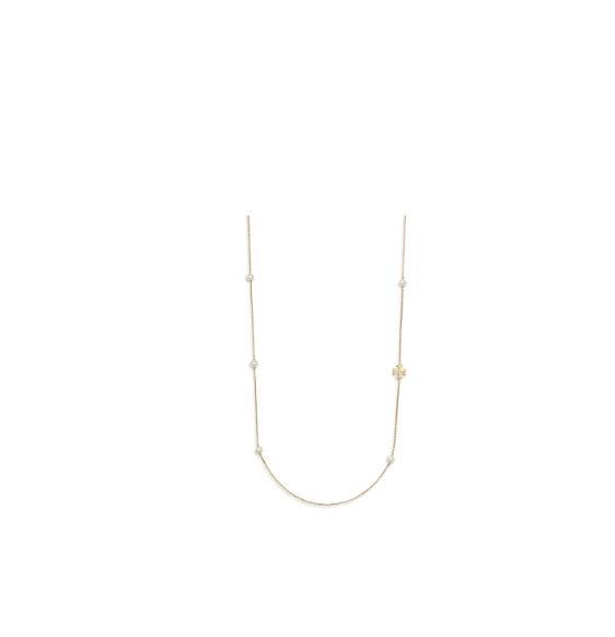 Jewelry - Tory Burch Kira Cultured Pearl & Y Monogram Stand Necklace, COACH, Argento Vivo - Original MSRP $2,051