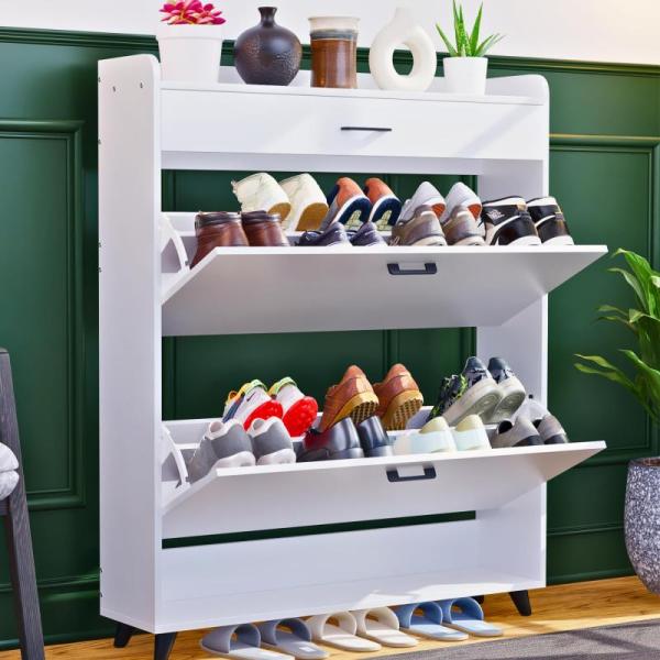 Furniture - TidyHive Shoe Cabinets & MAXYOYO Adjustable Floor Sofa Couch - MSRP $7,016