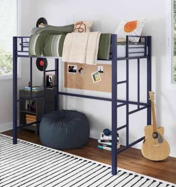 Furniture - Metal Loft Bed Twins, Twin over Twin Jr Black Bunk Bed, Metal Daybed w/Trundle Twin Frame - MSRP $1,901