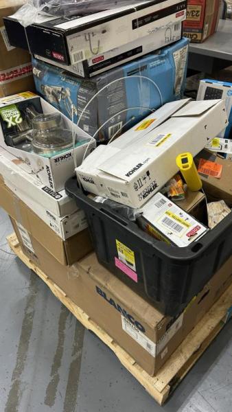 5 Pallets of Home Improvement - Plumbing, Home Goods, Tools & More