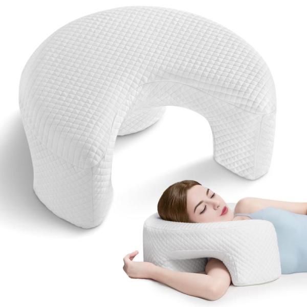 Home - AM AEROMAX Side Sleeping Pillow with Arm Holes, Bedsure King Breathable & Soft Cooling Sheets Set - MSRP $8,801