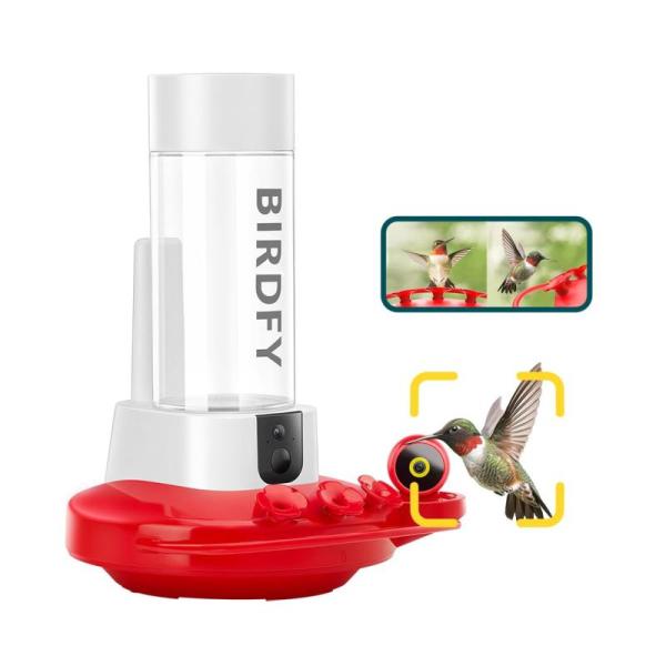 Lawn & Garden - NETVUE Birdfy Hummingbird Feeder, Gearwiz 60ft Blue Cable, isYoung Birdlook Smart Birder - MSRP $11,337