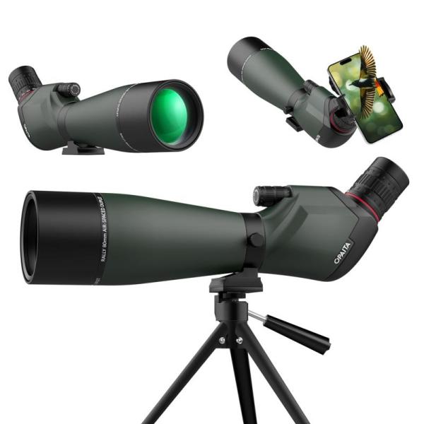 Sports - Opaita 25-75X80 Spotting Scope, Sky High Bull's-Eye LiDAR Ground Control Point, BESTZHEYU Harness -MSRP $9,203