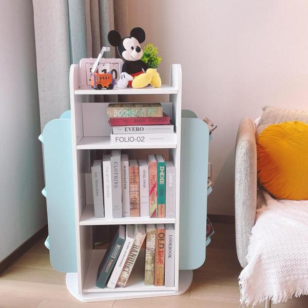 Furniture- Heehee Rotating Bookshelf, Kasinali 24in Black Round Table, Besiost Height Adjustable End Table -MSRP $8,354