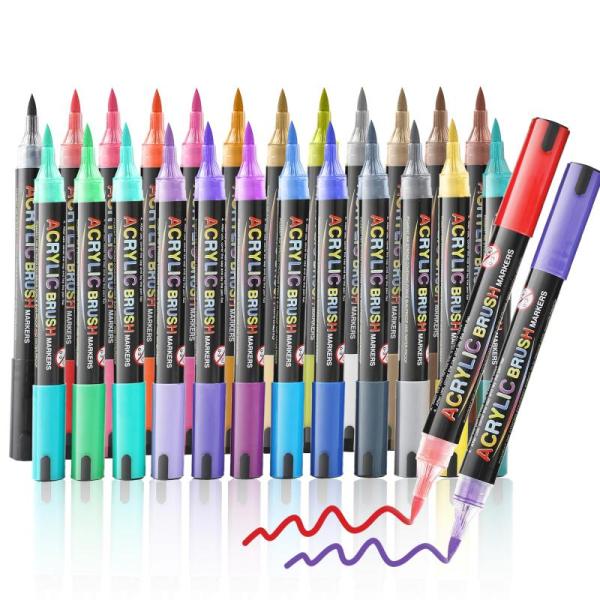 Office Product - Toshare 24 Colors Acrylic Paint Pen Markers, Open Ear AI Translation Earbuds - MSRP $5,042