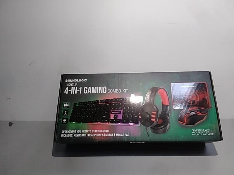 NEW - SoundLogicXT LIGHTUP 4-IN-1 Gaming Combo Kit Incl. Headphones, Mouse, Mouse Pad - MSRP $59