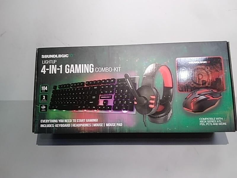 NEW - SoundLogicXT LIGHTUP 4-IN-1 Gaming Combo Kit Incl. Headphones, Mouse, Mouse Pad - MSRP $59