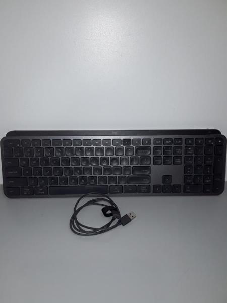 Logitech MX Keys S Wireless USB C Rechargeable Low Profile Graphite Keyboard (MISSING USB RECEIVER) - MSRP $101