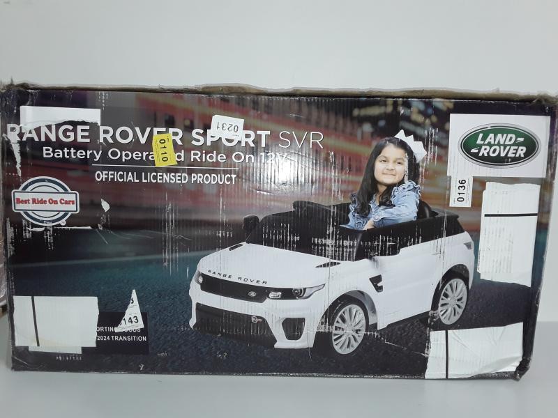 Best Ride on Cars 12V Range Rover Powered Ride-On - White - Est Retail $159