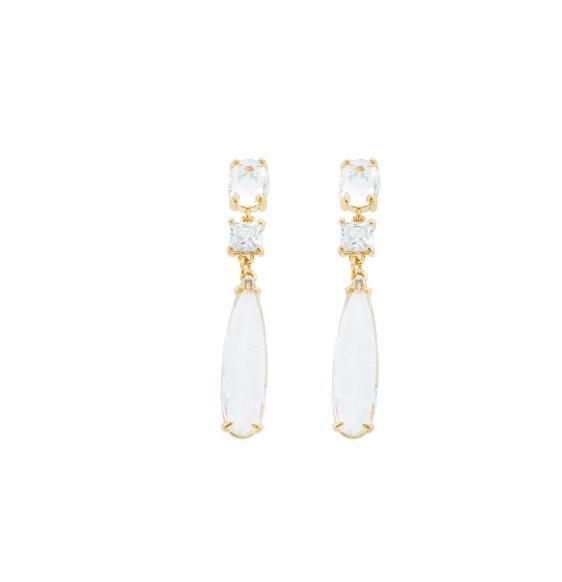 Jewelry - Panacea Crystal Drop Earrings, 5 Beaded Stretch Bracelets, Gold Plated Linear Link - Original MSRP $1,406.75