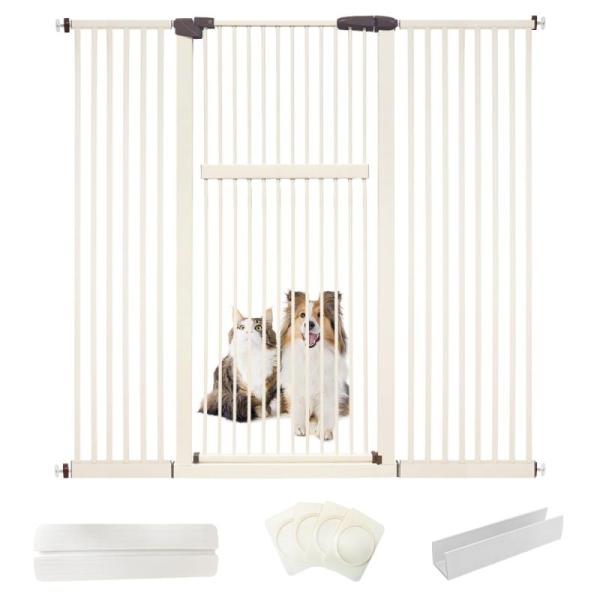 Pet Products - Lumizone Extra Tall Pet Gate, XXL Stainless Steel Cat Litter Box - MSRP $4,342