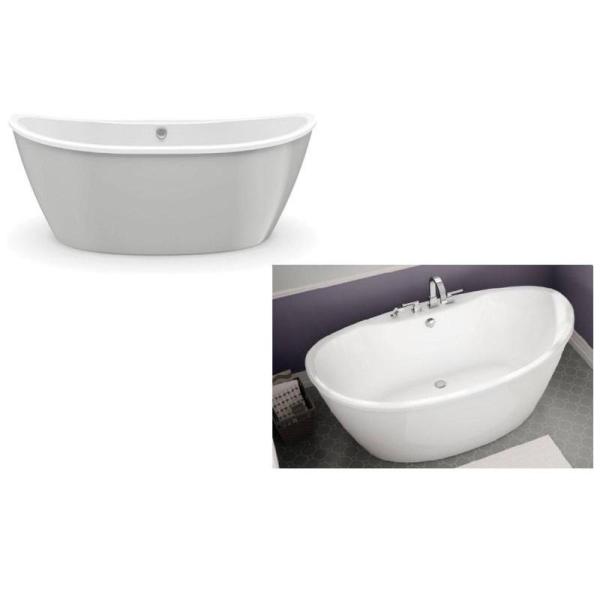 MAAX 66 x 36 Freestanding Bathtubs w/ Rear Center Drains - MSRP $3,560