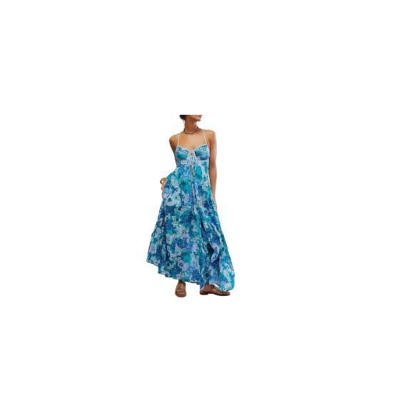 Apparel - Free People Dream Weaver Floral Print Tie Front Maxi Dress, Splendid, SKIMS, KUT - Original MSRP $2,375