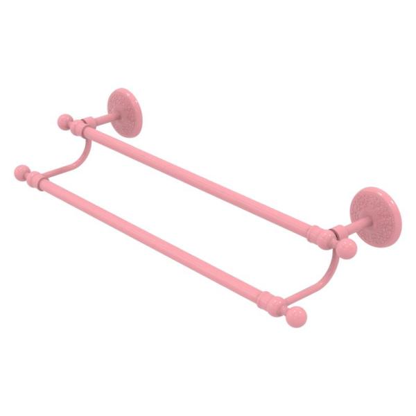 Home - Allied Brass Double Towel Bar, NeuType Wall Mirror, Benjara Chandelier Wall Art - MSRP $1,901