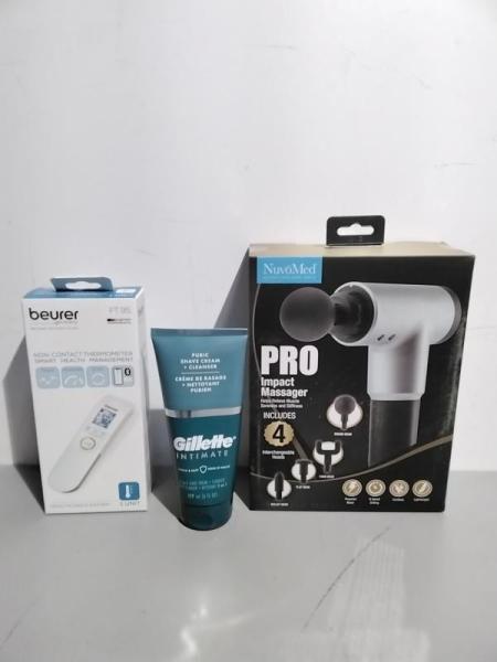 Health & Beauty - Bluetooth Non-Contact Thermometers, Blood Pressure & Wrist Monitors, GILLETTE INTIMATE - MSRP $21,800