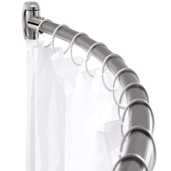 Chrsouly Adjustable Curved Shower Rod 42-74in - MSRP $23