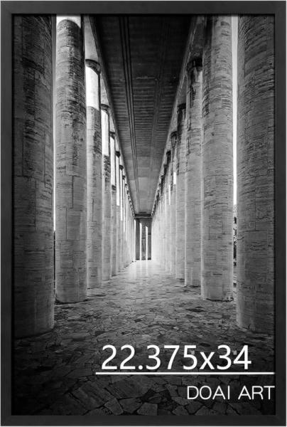 DOAI ART 22.375" x 34" Black Poster Frame - MSRP $20