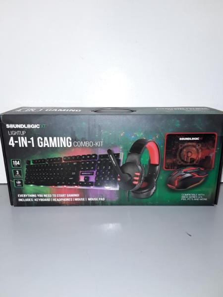 New - SoundLogicXT LIGHTUP 4-IN-1 Gaming Combo Kit - MSRP $59