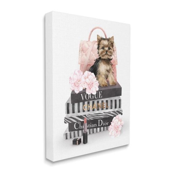 Home - Stupell Yorkie Puppy Wall Art, Jacala Quilt Set, Designart Metal Landscape Wall Art - MSRP $1,574