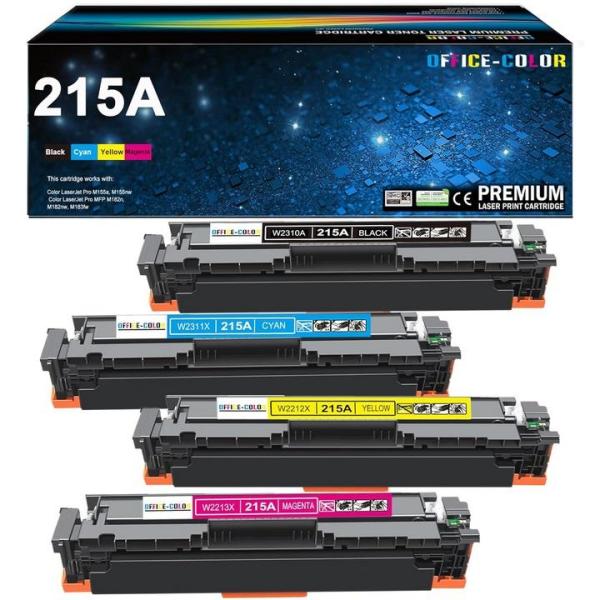 Office - OFFICE-COLOR 4 Pack HP 215A Toner Cartridges, Jimm 6 Pack Plastic Expanding Hanging File Folders - MSRP $7,292