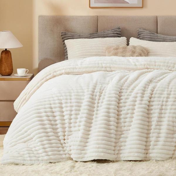 Amazon Clearance - Home - BEDELITE Fleece Twin Comforter Set, BGment Thermal Insulated 100% Blackout Curtains - MSRP $17,915