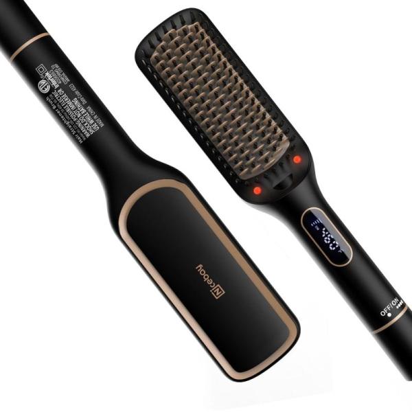 Beauty - Nicebay Rotatable Hair Straightening Brush, FURIDEN Lite Dual Voltage Travel Mini Curling Iron - MSRP $5,359