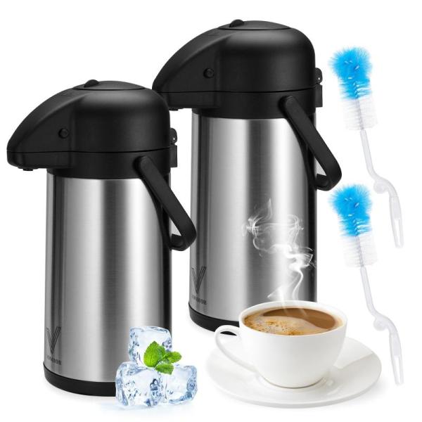 Kitchen - 85 oz (2.5L) Coffee Carafe with Pump, 250W Electric Slicer Shredder - MSRP $7,195