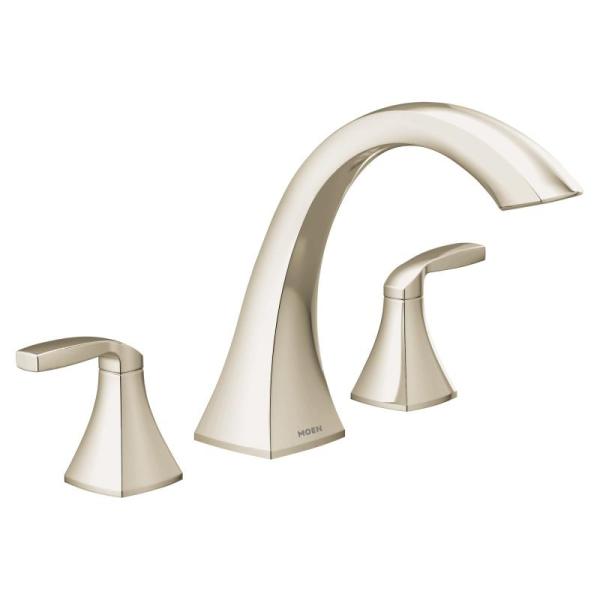 Home Improvement - Moen T693NL Voss 2-Handle Roman Tub Faucet, Wellmet Farmhouse Chandelier, QIANLU Light - MSRP $2,154