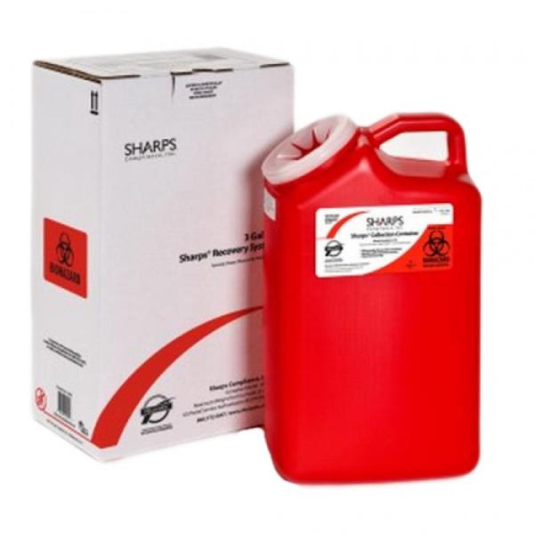 Biss - Sharps 3 Gallon Sharps Disposal by Mail System, Hznxolrc 42 fl oz Anti Slip Tile Treatment Liquid - MSRP $1,820