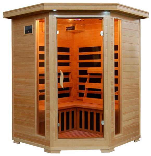Lawn and Garden - Blue Wave 3-Person Hemlock Corner Infrared Sauna, Otsun 56''Patio Heater - MSRP $6,446
